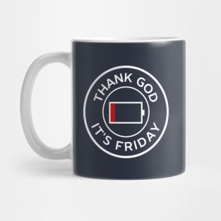 Minimal thank god it’s friday Mug